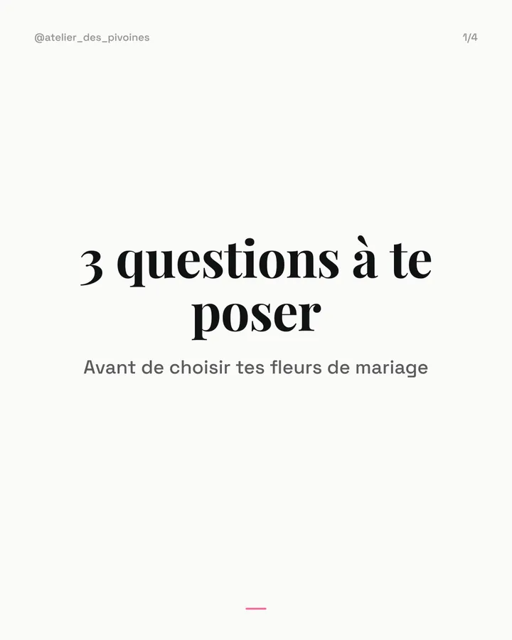 Carrousel préparé pour @atelier_des_pivoines